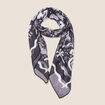 Foulard carré noir femme