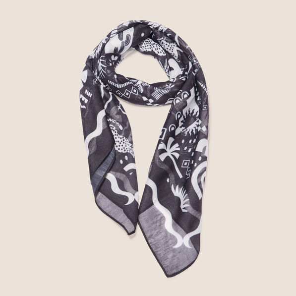 foulard carre noir femme Foulard carré noir femme