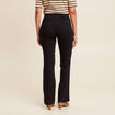 Pantalon coupe bootcut &agrave; pont noir femme