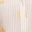 Chemise droite courte manches courtes rose femme