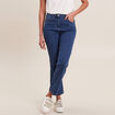 Jean magique Le L&eacute;ger coupe droite denim double stone femme
