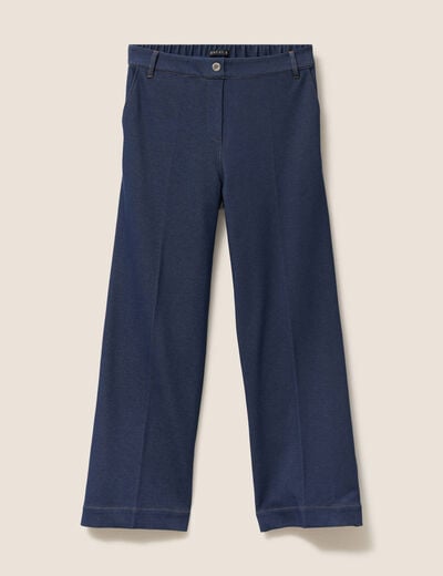 Jean large 7/8&egrave;me denim brut femme