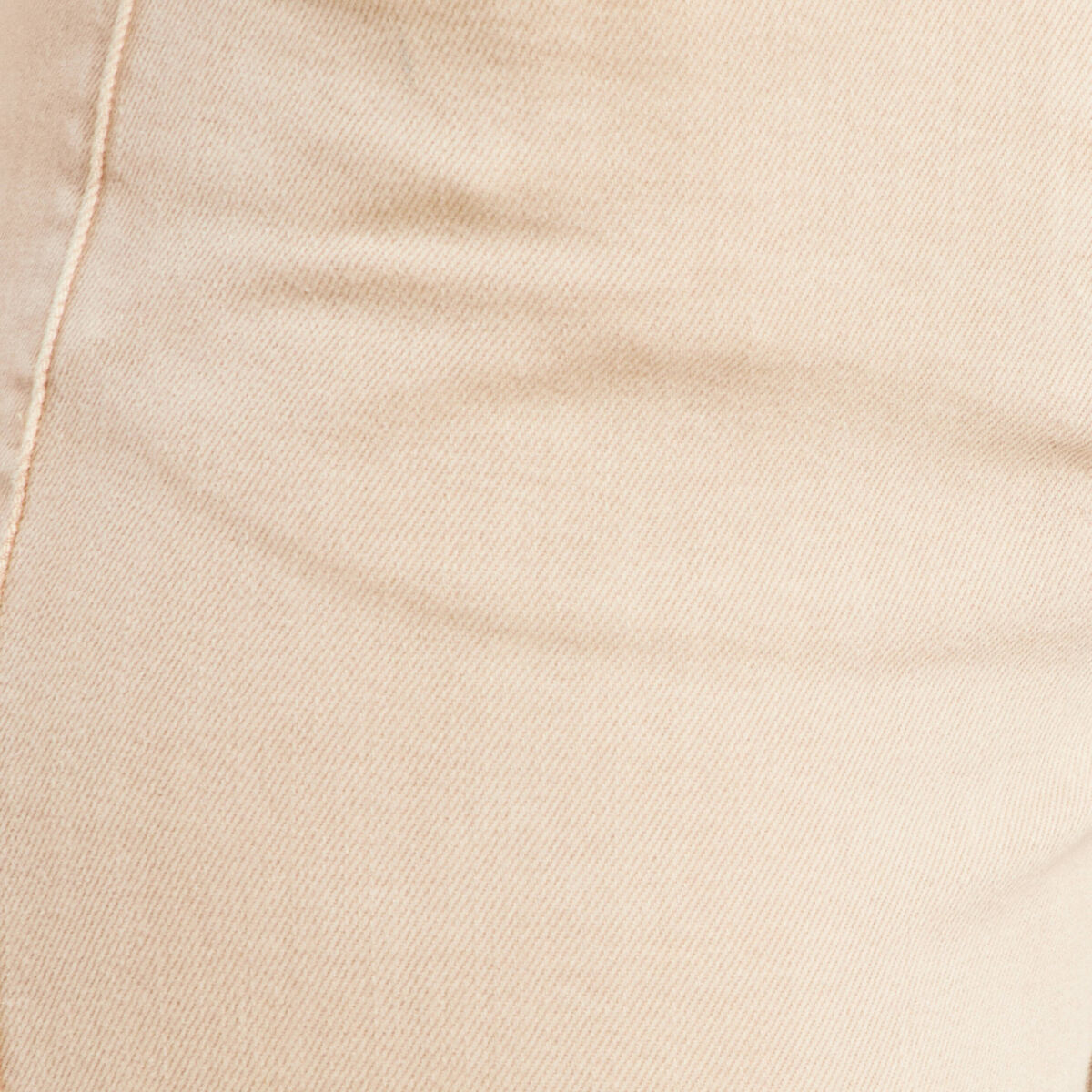 Jean coupe large 7/8&egrave;me taille haute denim beige femme