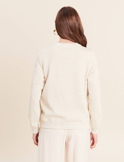 Gilet r&eacute;versible esprit bomber blanc femme