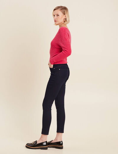 Jeans léger taille standard 7/8ème denim brut femme