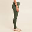 Jean magique L'Unique coupe ajust&eacute;e vert bouteille femme