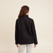 Manteau doubl&eacute; avec capuche noir femme