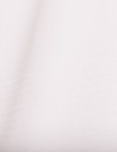 Blouse manches courtes ecru femme