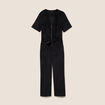 Combinaison en velours noir femme