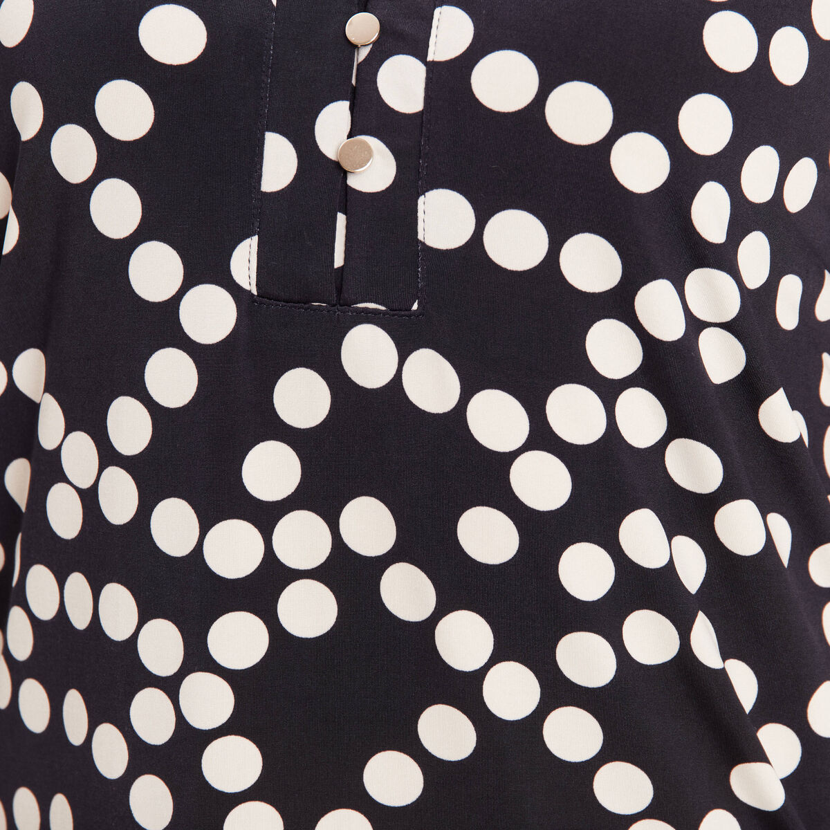 Blouse manches 3/4 noir femme