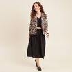 Veste tailleur col ch&acirc;le marron femme