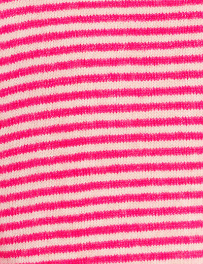 Pull droit col rond manches 3/4 rose femme