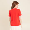 T-shirt manches courtes rouge femme