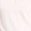 Polo jacquard manches courtes ecru femme