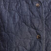 Doudoune doubl&eacute;e sans col denim brut femme