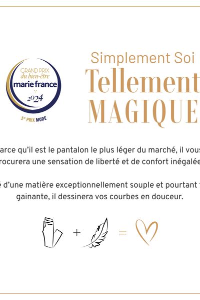Pantalon ajusté à pont noir femme