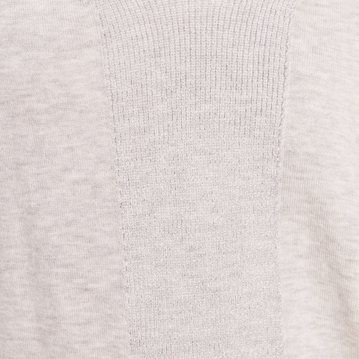 Pull manches longues gris clair femme