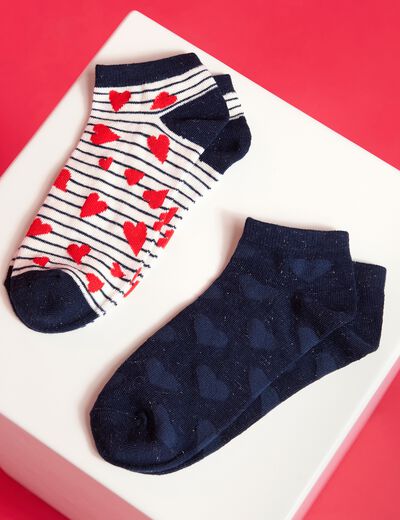 Lot de chaussettes bleu marine femme