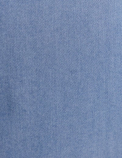 Jogging large 7/8&egrave;me en maille denim bleach femme
