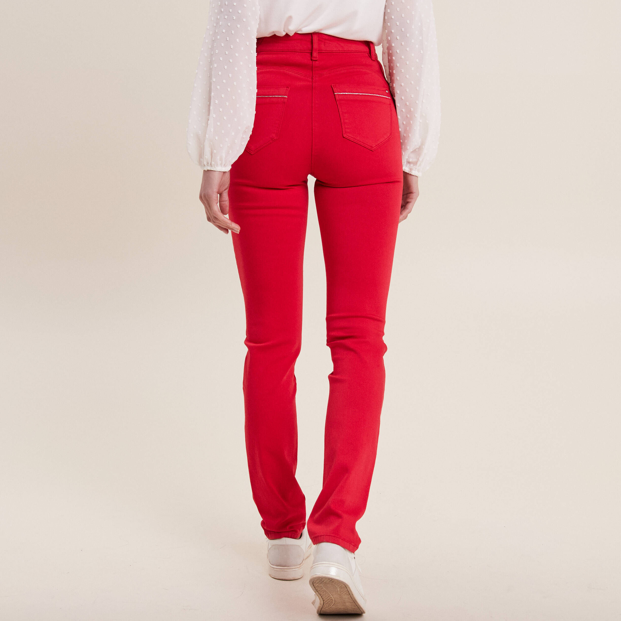 Skinny rouge femme deals