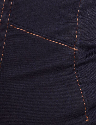 Jeans léger taille standard long denim brut femme