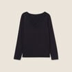 T-shirt thermo-douceur manches longues noir femme
