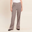 Pantalon 7/8e taille standard marron femme