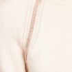 Sweat droit long &agrave; capuche ecru femme