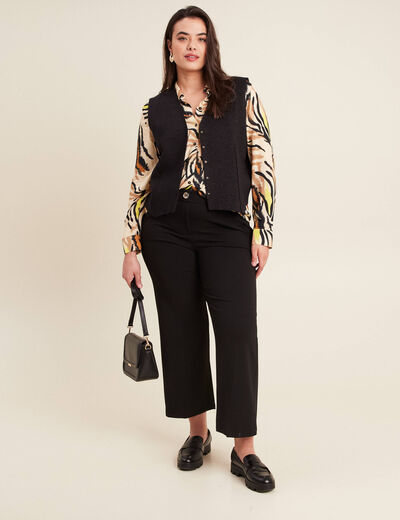 Gilet sans manches noir femme