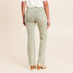 Jean coupe bootcut taille haute vert clair femme