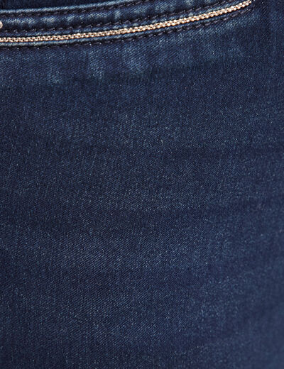 Jean droit taille standard denim brut femme