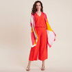 Blouse sans manches orange femme