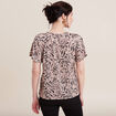 T-shirt manches courtes beige femme