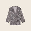 T-shirt manches 3/4 noir femme
