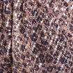 Kimono &agrave; sequins couleur cuivre femme