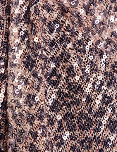 Kimono &agrave; sequins couleur cuivre femme