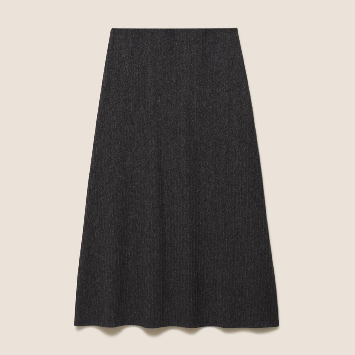 Jupe taille standard gris fonc&eacute; femme