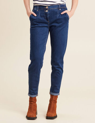 Jean chino 7/8ème denim stone femme
