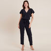 Combinaison pantalon droite bleu foncé femme