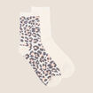 Lot 2 paires chaussettes ecru femme