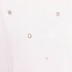 T-shirt d&eacute;tails bijout&eacute;s blanc femme