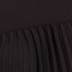 Robe longue &eacute;vas&eacute;e manches courtes noir femme