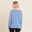Pull manches longues bleu ciel femme