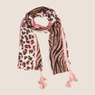 Foulard rose pastel femme