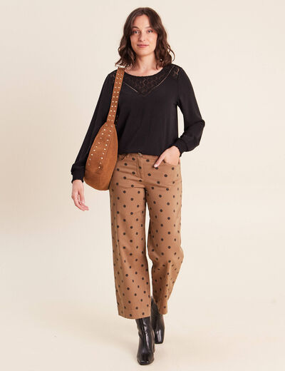 Pantalon magique l'unique marron femme