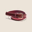 Ceinture fine bordeaux femme