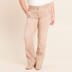 Jean coupe bootcut taille haute sable femme