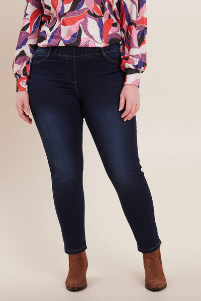 Tregging taille standard denim brut femme