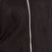 Manteau cintr&eacute; mi-long &agrave; capuche noir femme