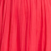 Robe empire smockée satin rose cerise femme